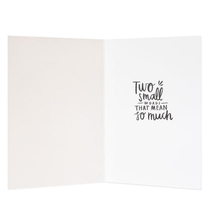 Creative Publishing from Hallmark Thank You Card -  Floral Wreath