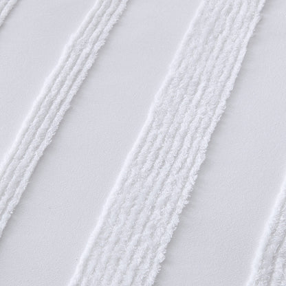 Willow Cotton Quilt Cover Set - Double Bed, White