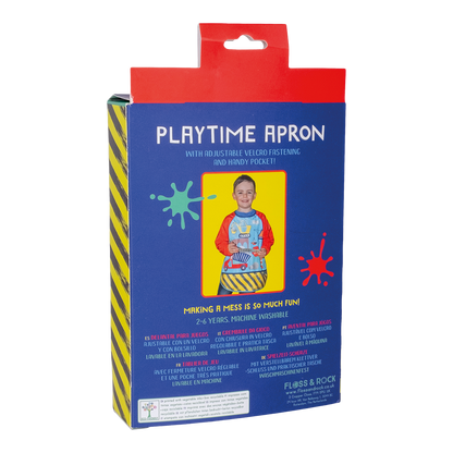 Floss & Rock Playtime Waterproof Apron Construction Mess Play Practical Life Materials 2-6yrs