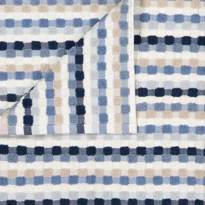 Blue Popcorn Cotton Hand Towel