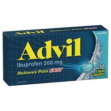 10 Pack Advil Ibuprofen Liquid Capsules 200mg