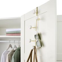 Marble and Gold Look Over the Door Vertical Hook