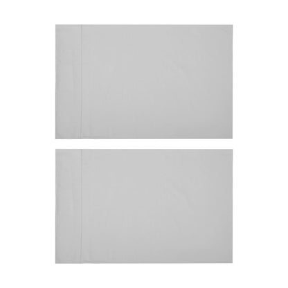 2 Pack 500 Thread Count Australian Grown Cotton Standard Pillowcases - Silver