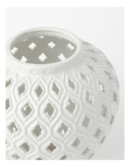 Marcella Ginger Jar 33cm in White