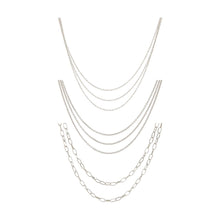 Jewellery Chain Set - Silver Look