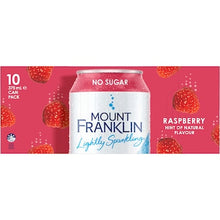 Mount Franklin Lightly Sparkling Raspberry 375mL x 10 pack