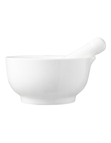 White Basics Mortar And Pestle 12cm Gift Boxed in White
