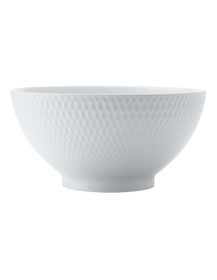 Diamonds Noodle Bowl 20cm Set of 3 in White