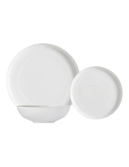 Cashmere Mansion High Rim Dinner Set 18pc Gift Boxed in White