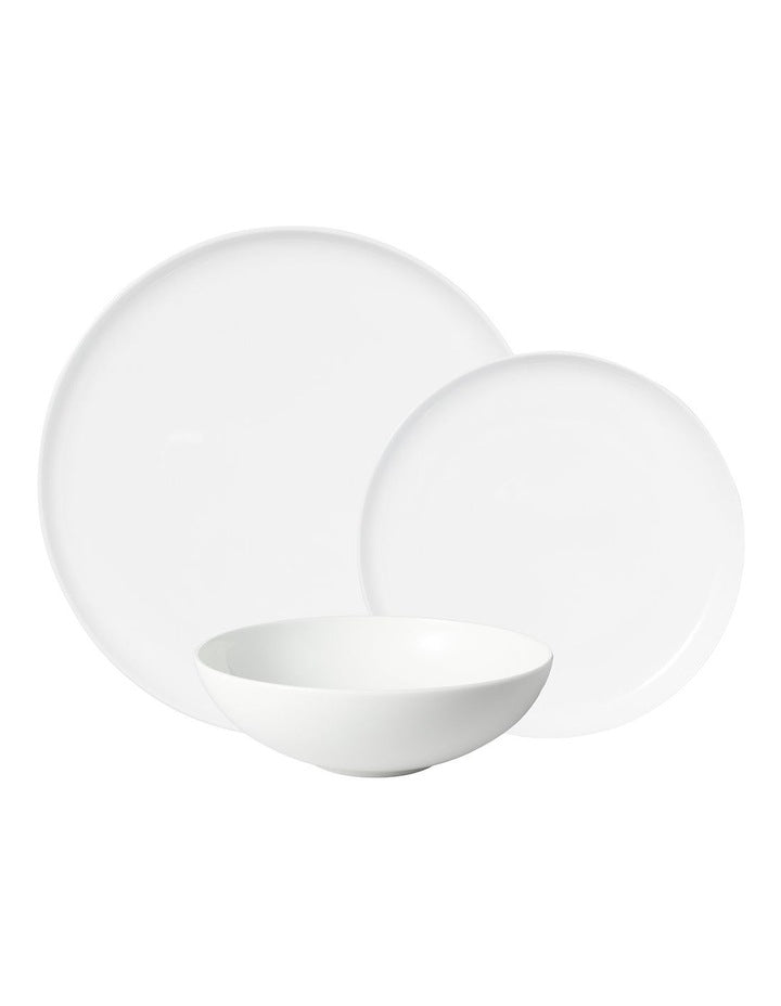 Cashmere Mansion High Rim Dinner Set 18pc Gift Boxed in White