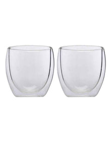 Blend Double Wall Cup 250ml Set of 2 in Clear