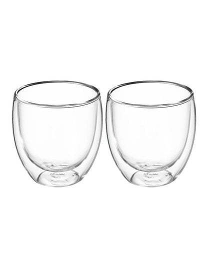 Blend Double Wall Cup 250ml Set of 2 in Clear