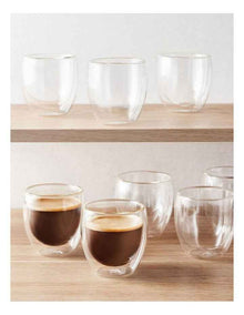 Blend Double Wall Cup 250ml Set of 2 in Clear