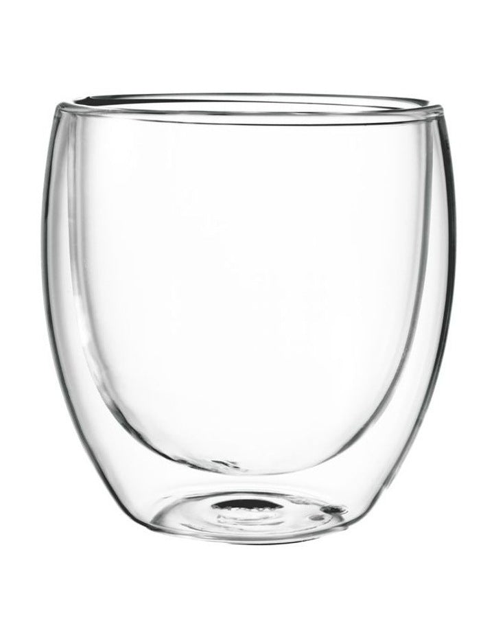 Blend Double Wall Cup 250ml Set of 2 in Clear