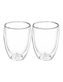 Blend Double Wall Cup 350ml Set of 2 in Clear