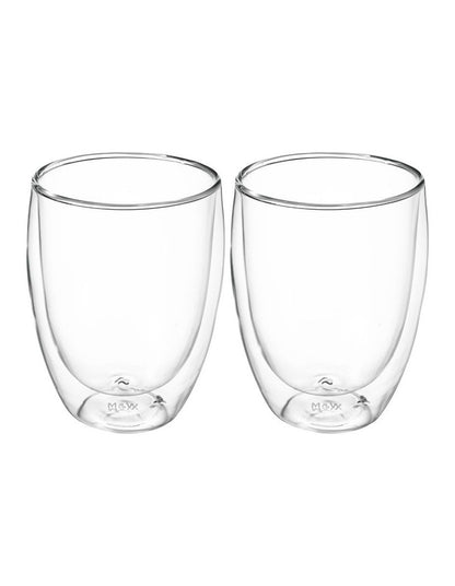 Blend Double Wall Cup 350ml Set of 2 in Clear