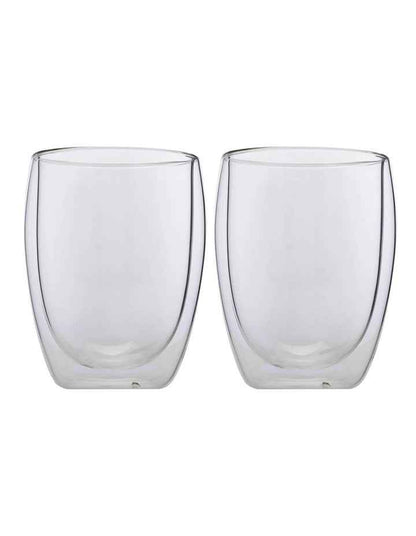 Blend Double Wall Cup 350ml Set of 2 in Clear
