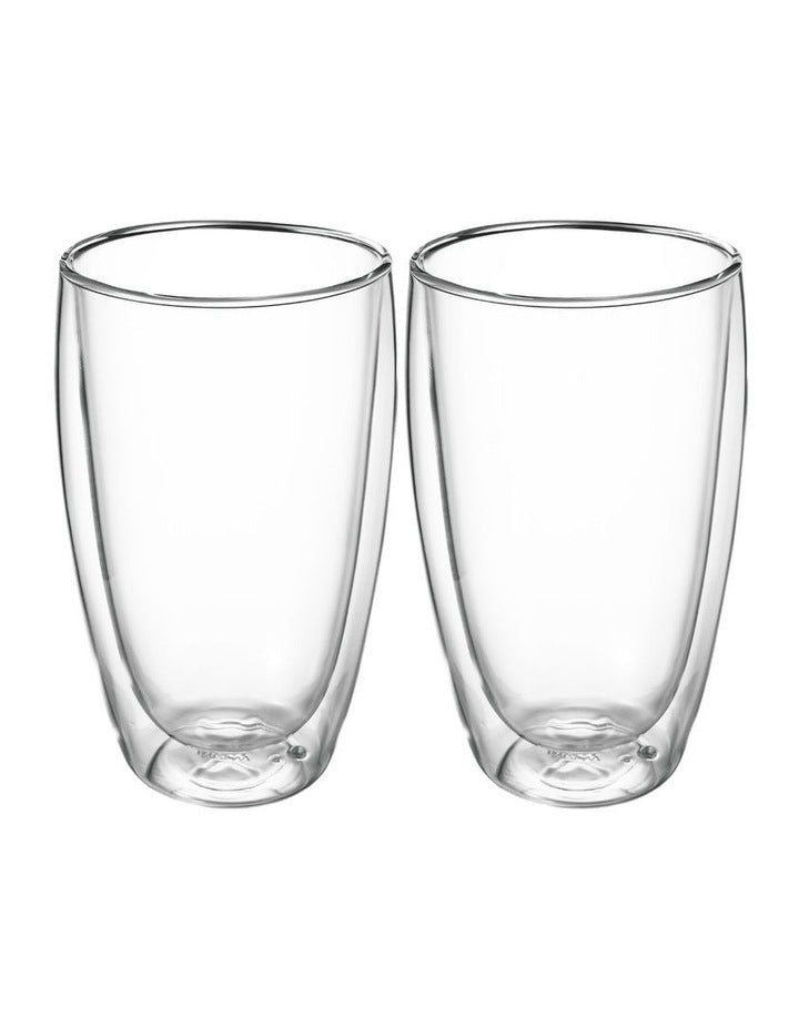 Blend Double Wall Cup 450ml Set of 2 in Clear