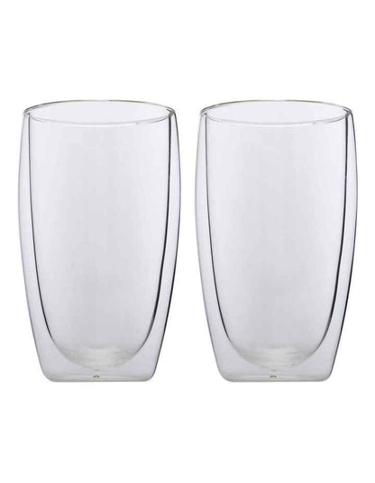 Blend Double Wall Cup 450ml Set of 2 in Clear