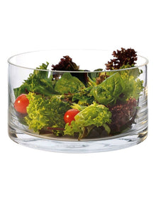 Diamante Cylindrical Salad Bowl 22cm in Clear