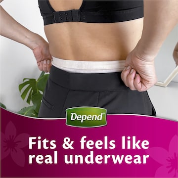 Depend Real Fit Regular Incontinence Underwear For Women Large 8 pack