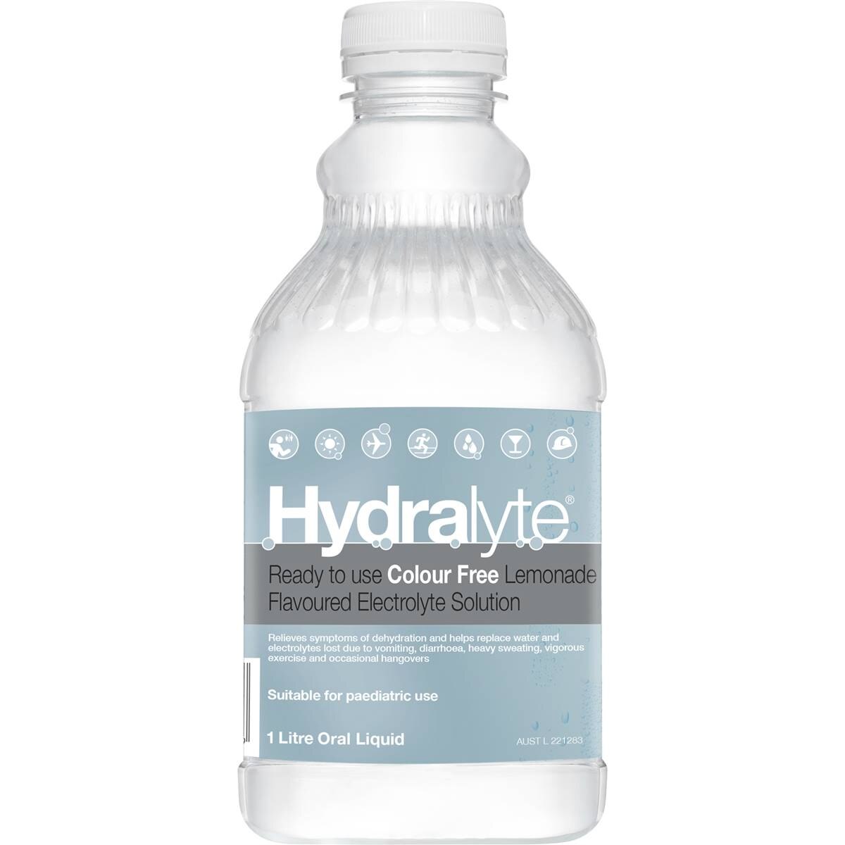 Hydralyte Colour Free Lemonade 1l