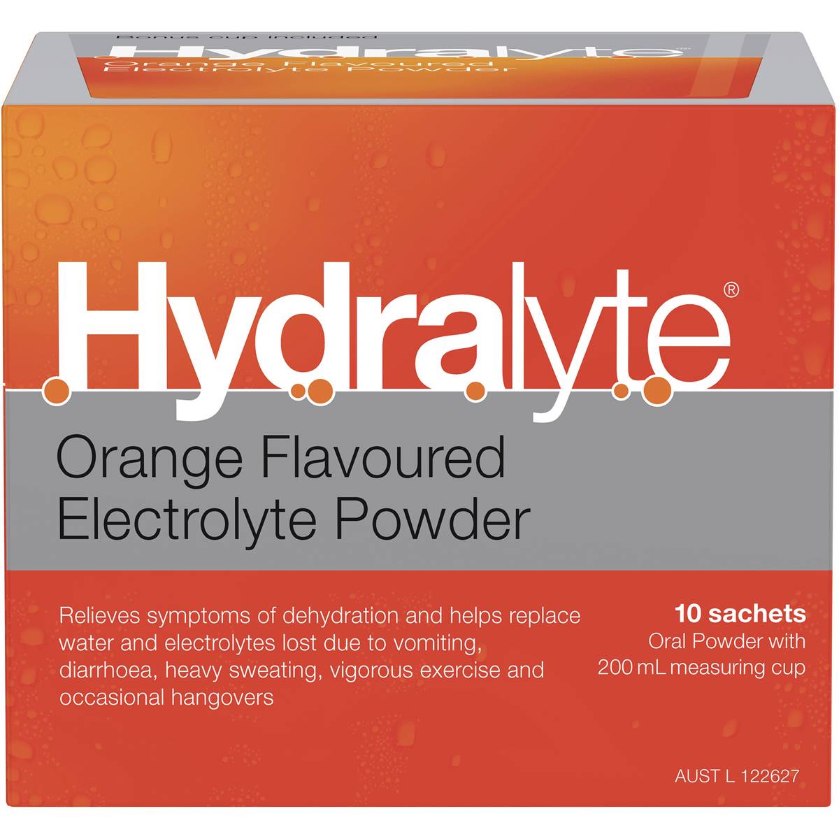 Hydralyte Powder Sachets Orange 10 Sachets