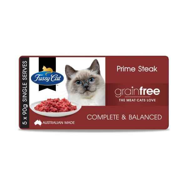 Grain Free Adult Chilled Fresh Cat Food Prime Steak Mince