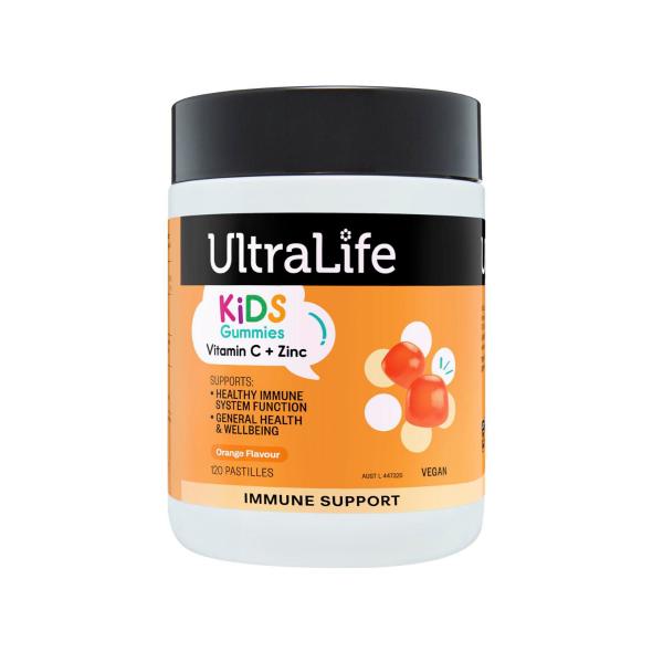 ULTRALIFE KIDS GUMMIES VITAMIN C + ZINC 120 PACK