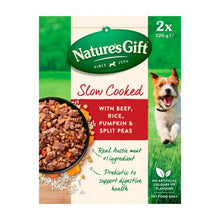 NATURE'S GIFT SLOW COOKED BEEF RICE PUMPKIN & SPLIT PEAS DOG FOOD 2X220GRAM