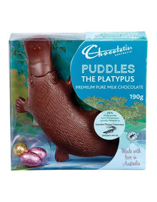 Chocolatier Australia Puddles the Platypus Pure Milk Chocolate 180g