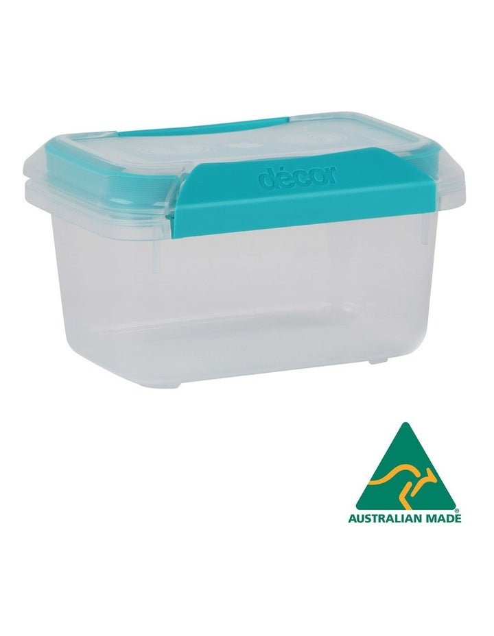 Fresh Seal Clips Oblong Food Storage 350ml in Clear Green