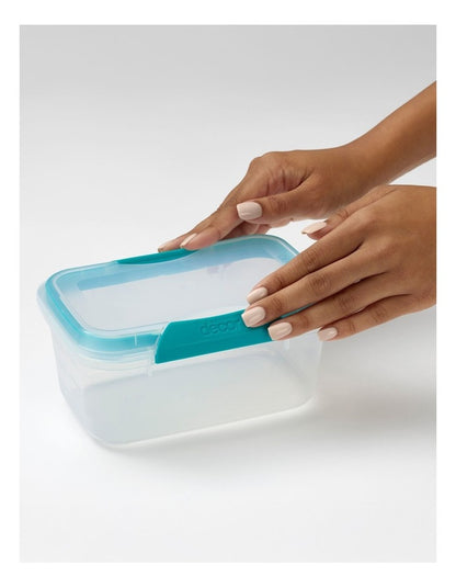 Fresh Seal Clips Oblong Food Storage 350ml in Clear Green