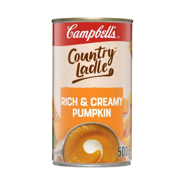 CAMPBELLS COUNTRY LADLE SOUP:RICH & CREAMY PUMPKIN:.:500 GRAM