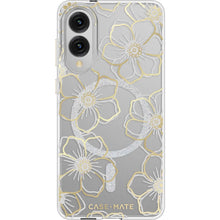 Case-Mate Magnet Case for Galaxy S25 Edge (Metal Floral Gems Gold)