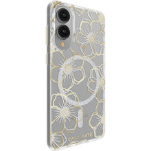 Case-Mate Magnet Case for Galaxy S25 Edge (Metal Floral Gems Gold)