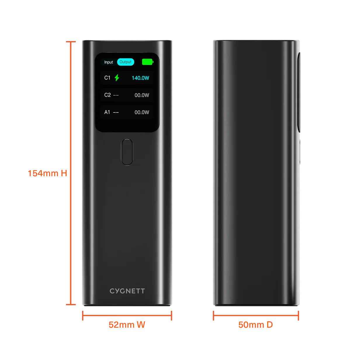Cygnett Voyager HighPWR 27K mAH 148W Laptop Power Bank with Case (Black)