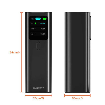 Cygnett Voyager HighPWR 27K mAH 148W Laptop Power Bank with Case (Black)
