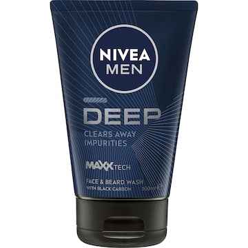 Nivea Men Deep Face & Beard Wash 100mL
