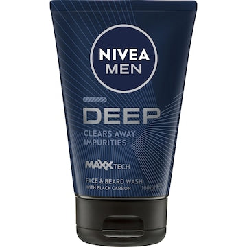Nivea Men Deep Face & Beard Wash 100mL