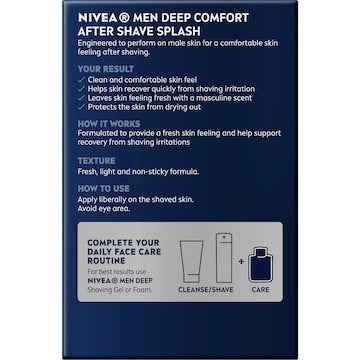 Nivea Men Deep Comfort After Shave Splash 100mL