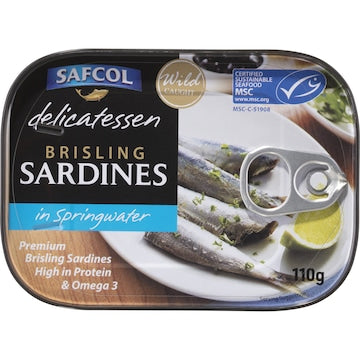 Safcol Sardines In Springwater 110g