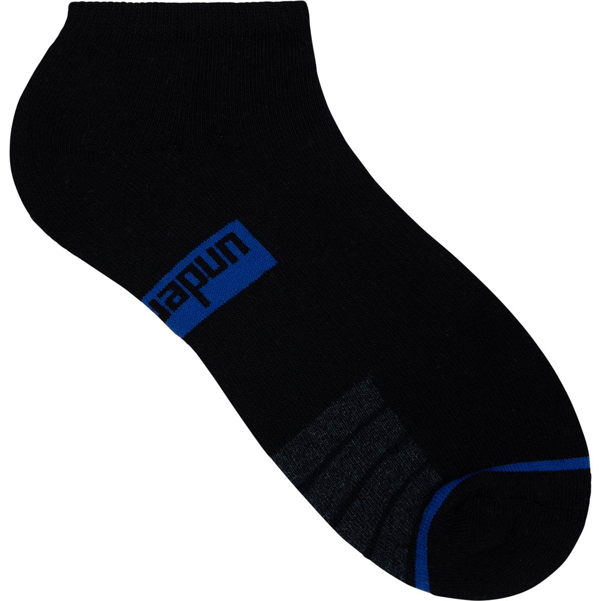 Underworks Sport Low Cut Black Men's Socks 7 To 10 3 Pack