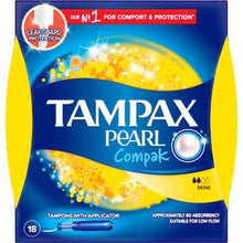 Tampax Tampons Pearl Compak Mini 18 pack