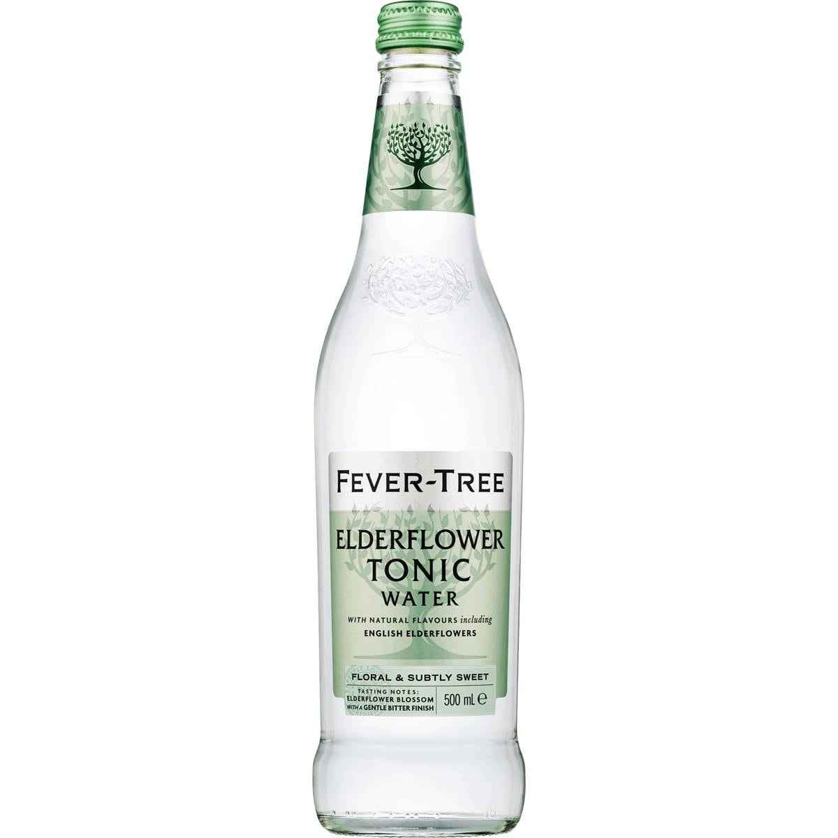 Fever-Tree Elderflower Tonic Water Bottle 500mL