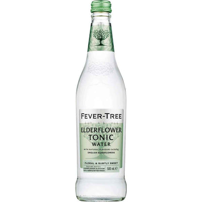 Fever-Tree Elderflower Tonic Water Bottle 500mL