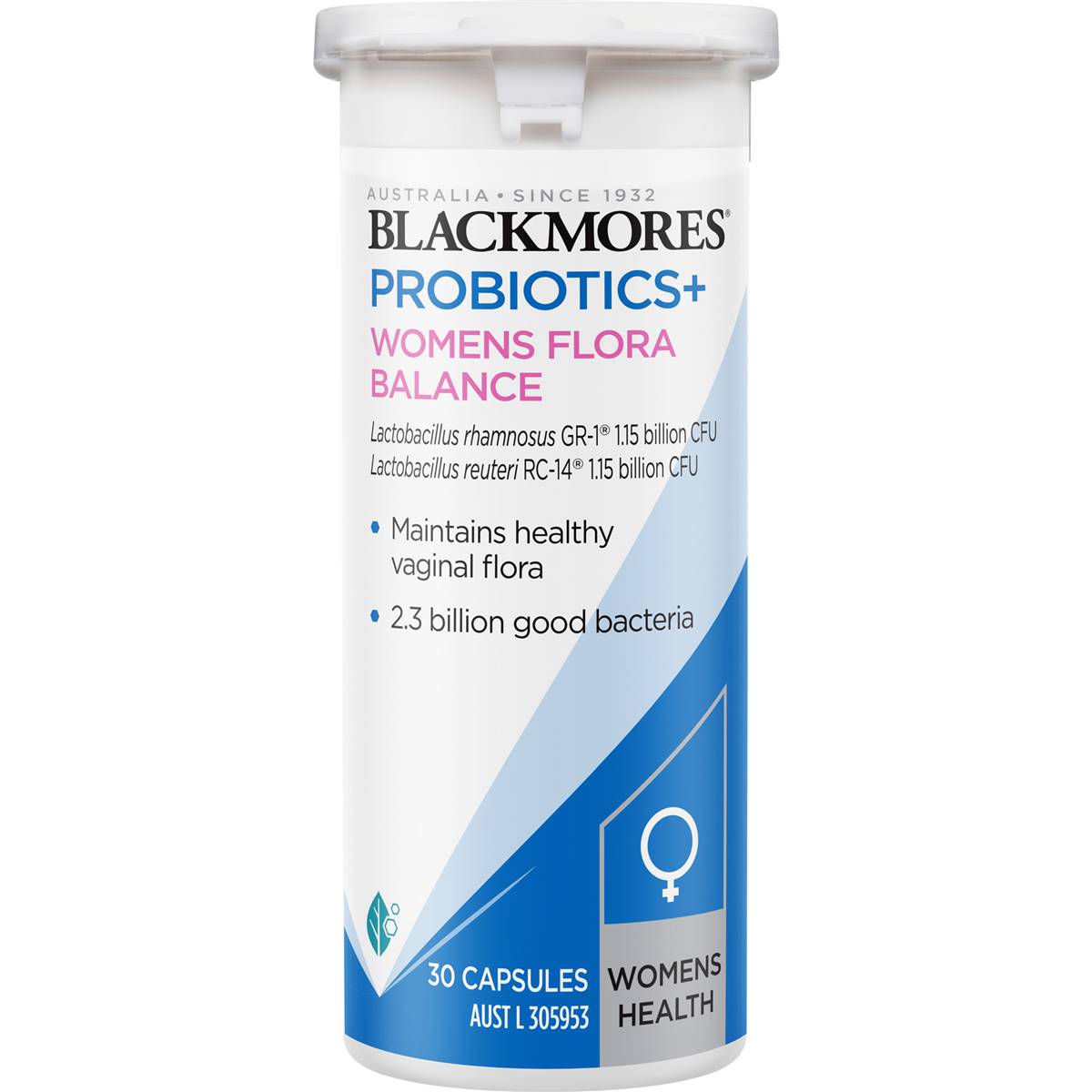 Blackmores Probiotics+ Women's Flora Balance Vitamin Capsules 30 Pack