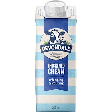 Devondale Long Life UHT Thickened Whipping Cream 250mL