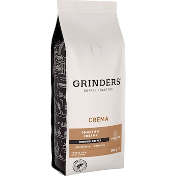 Grinders Crema Ground Coffee 200g
