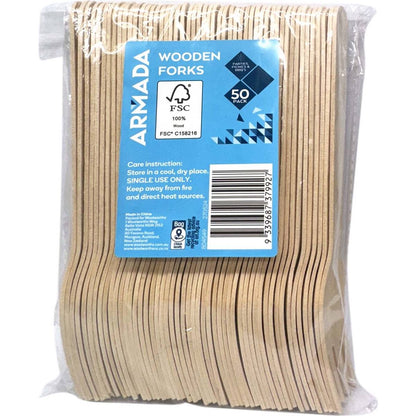 Armada Wooden Forks 50 pack